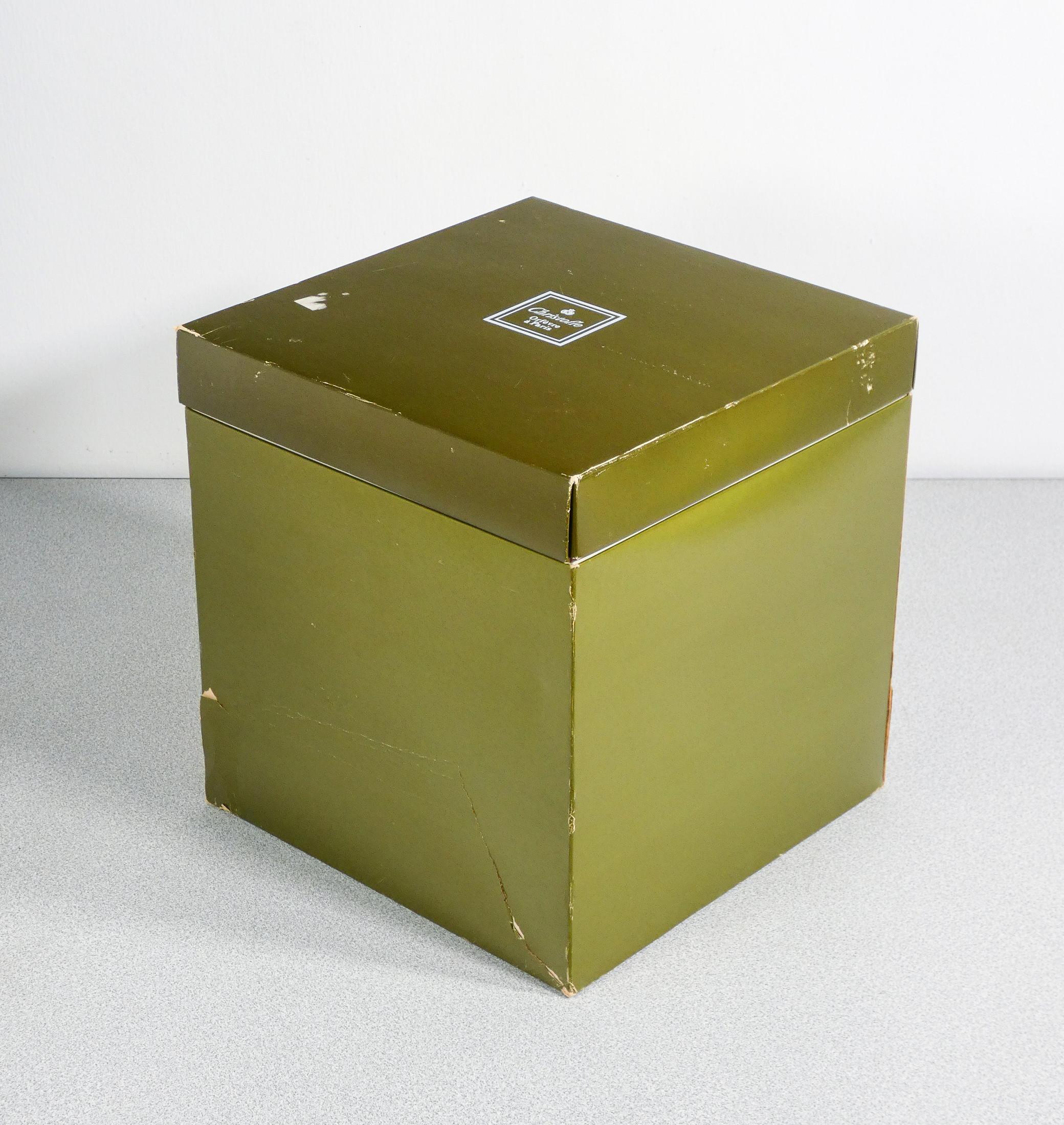CHRISTOFLE silver laminated metal glacette. France, 1990s For Sale 3