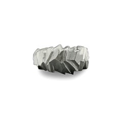 Glacial Facet Ring in Sterling Silver 925 by Leonie Simpson