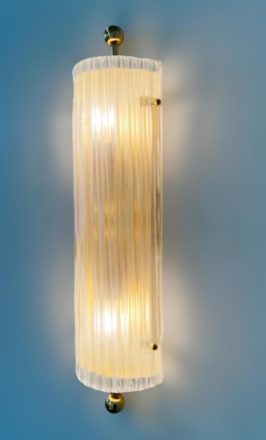 Contemporary Glaciale Sconce / Flush Mount by Fabio Ltd For Sale