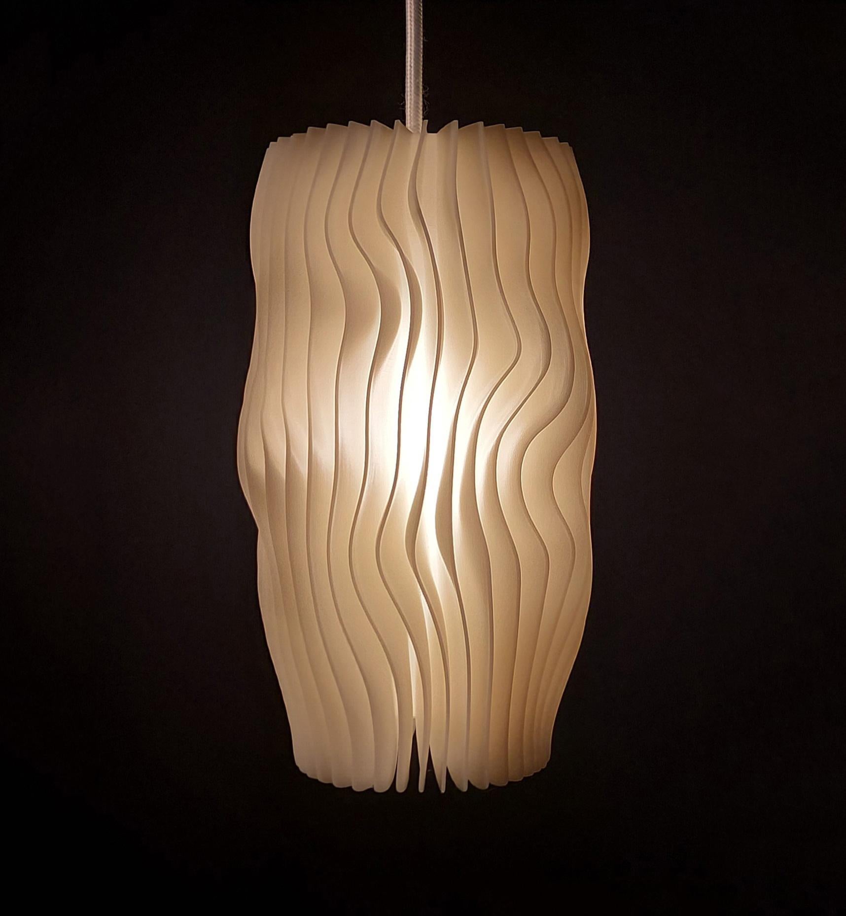 Organic Material Glacier #1 Pendant Light White, Limited Edition 1/330 Swiss Design For Sale