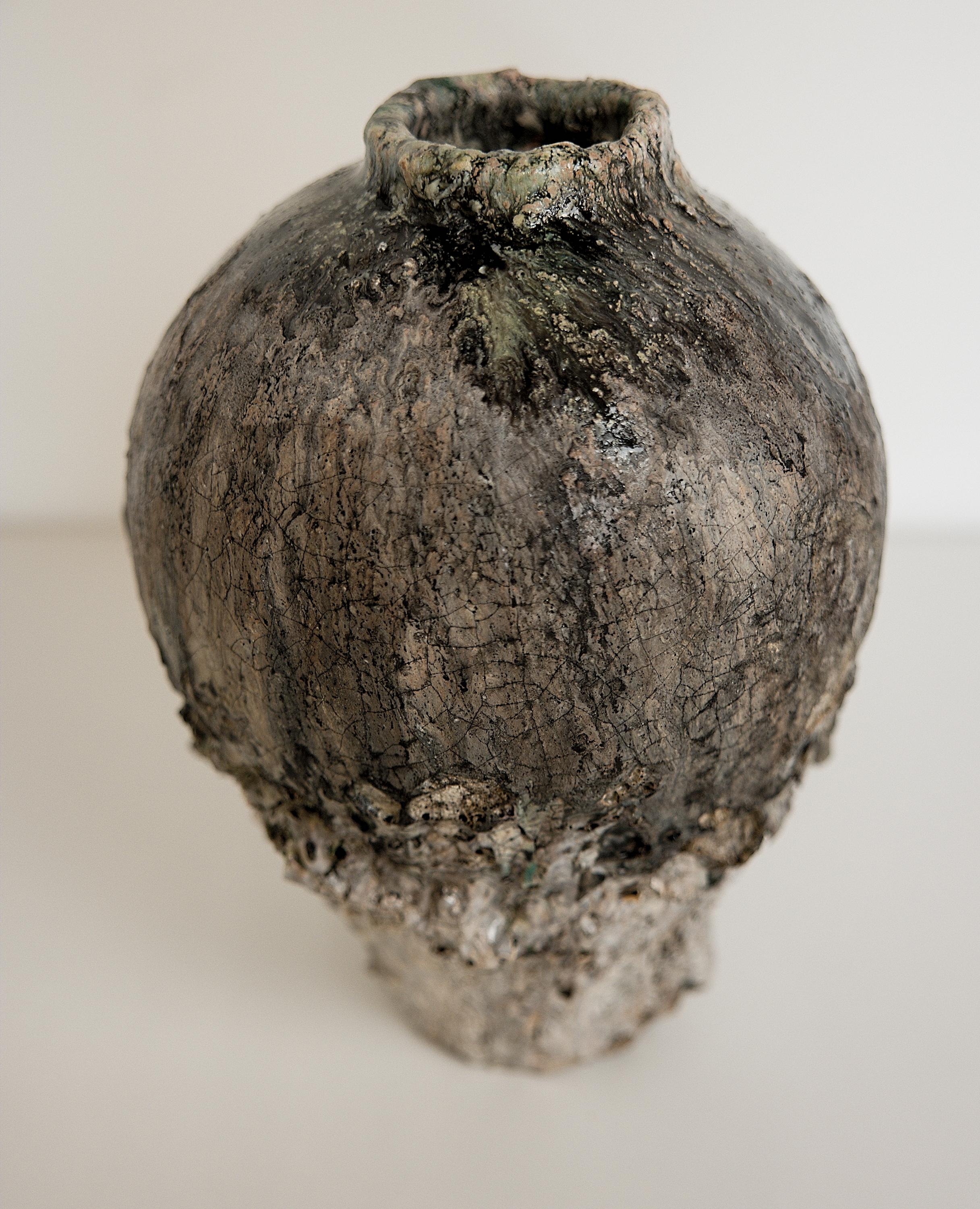 XXIe siècle et contemporain Vase à pots de gingembre Glacier Crackle Ginger Jars I