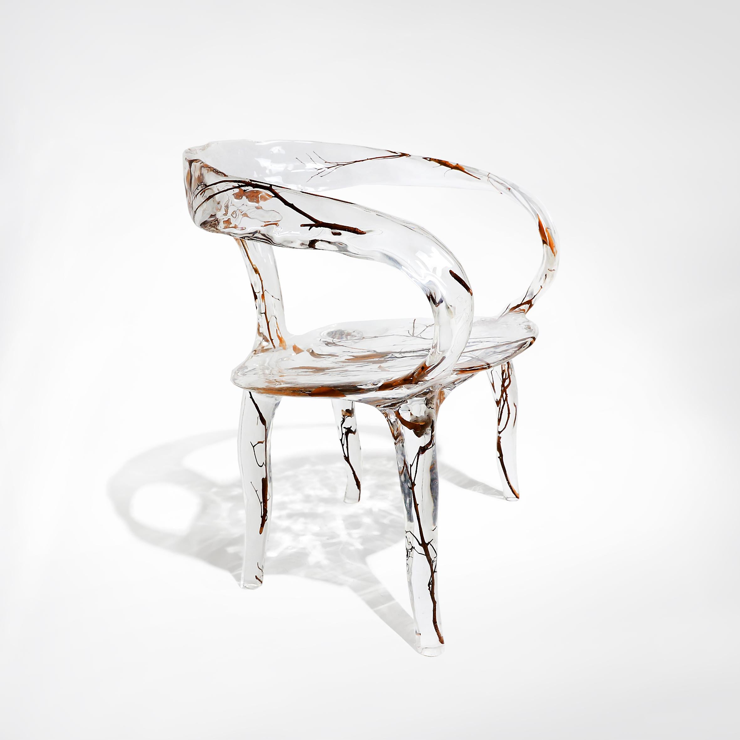 Chinese Glacier Crystal Chloe Chair by Gordon Gu For Sale