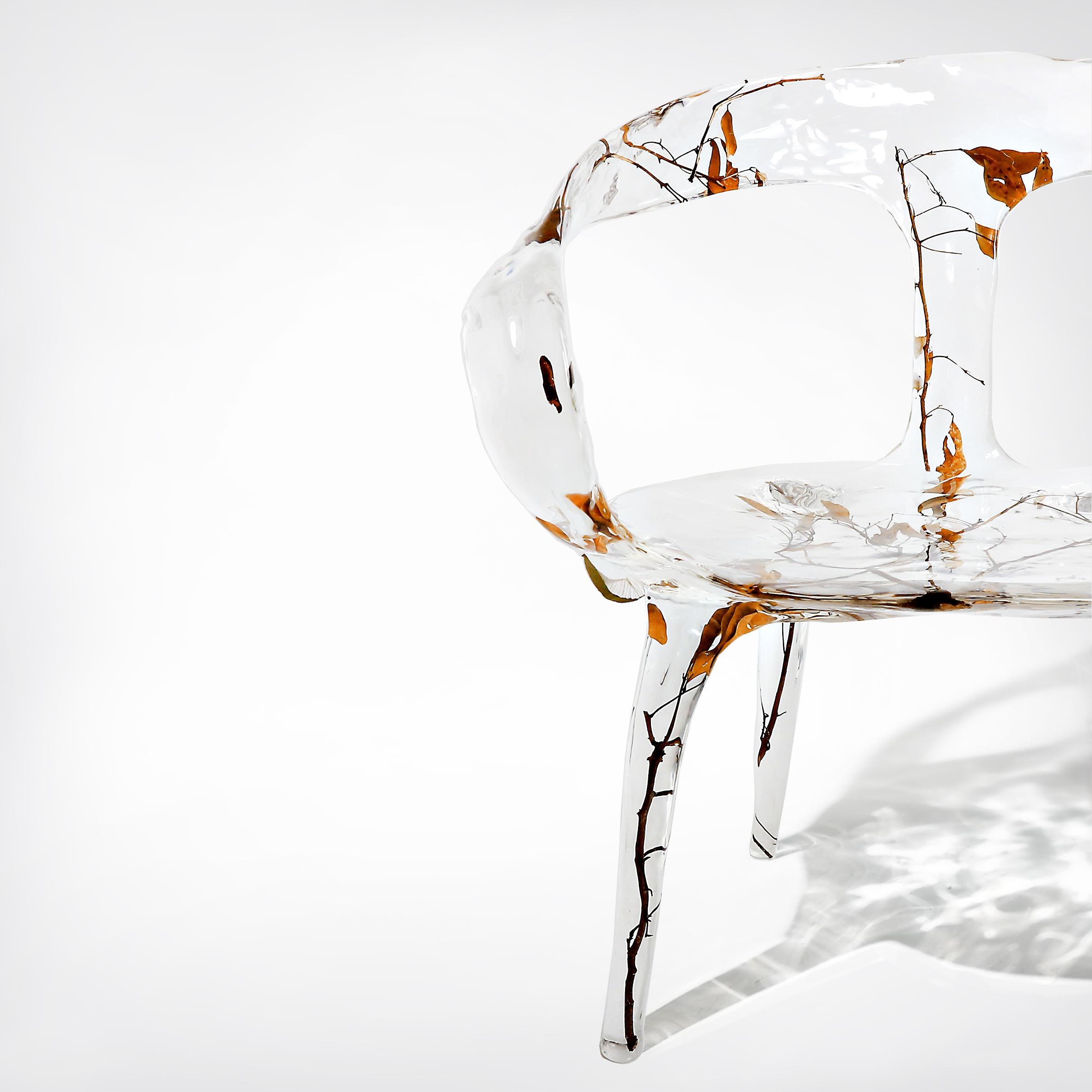 Hand-Crafted Glacier Crystal Chloe Chair by Gordon Gu For Sale