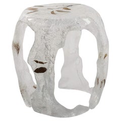 Glacier Crystal Drum Stool by GORDON GU