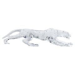 Glacier Crystal Leopard Sculpture by Gordon Gu