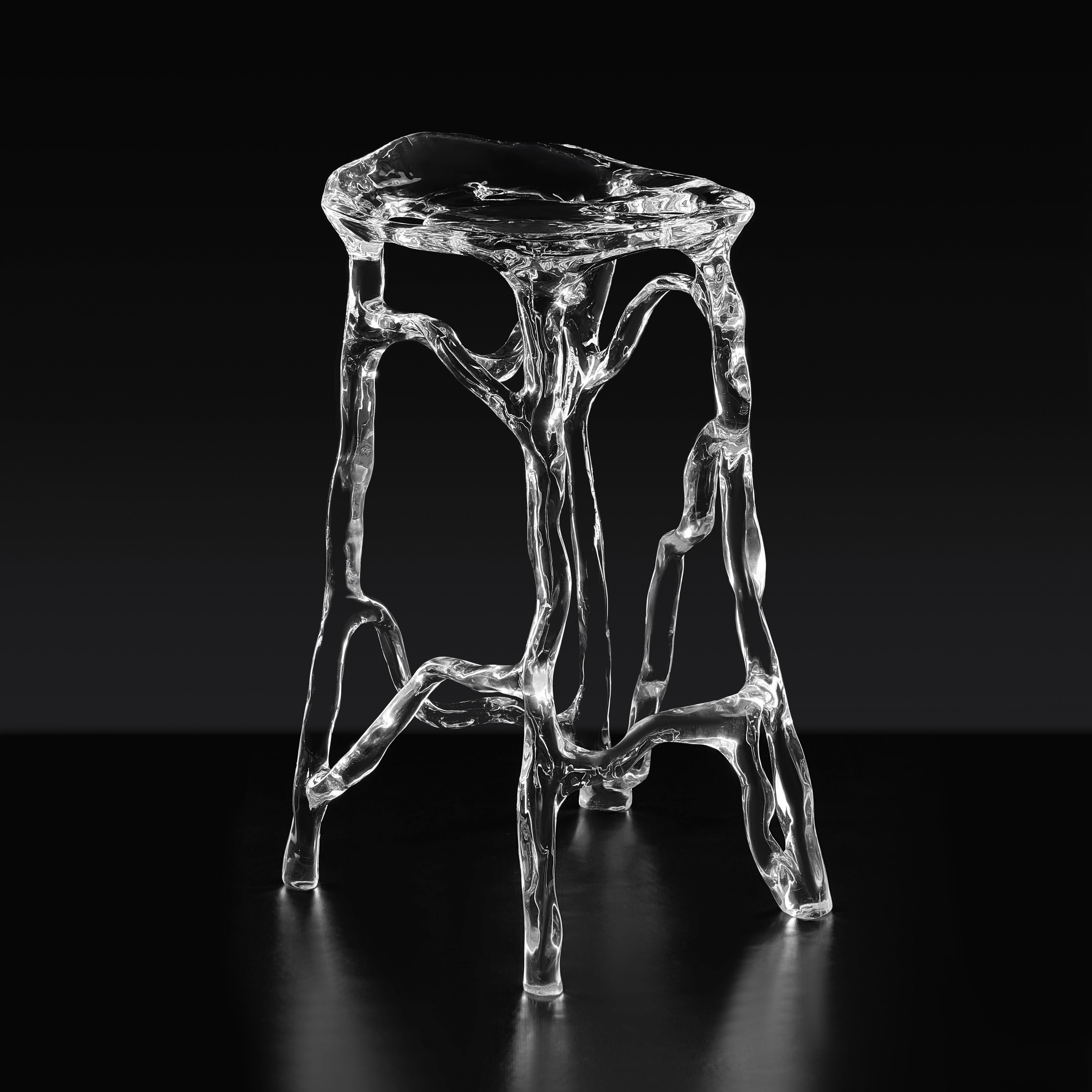 Sgabello Twining in cristallo Glacier della collezione BODEGA di Gordon Gu In condizioni Nuovo in vendita a hong kong, HK