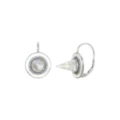 Glacier Diamond Bullet Drop Earrings