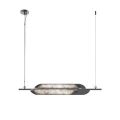 Glacier II Pendant Lamp Alabaster Metal Handmade in Portugal by Porus Studio