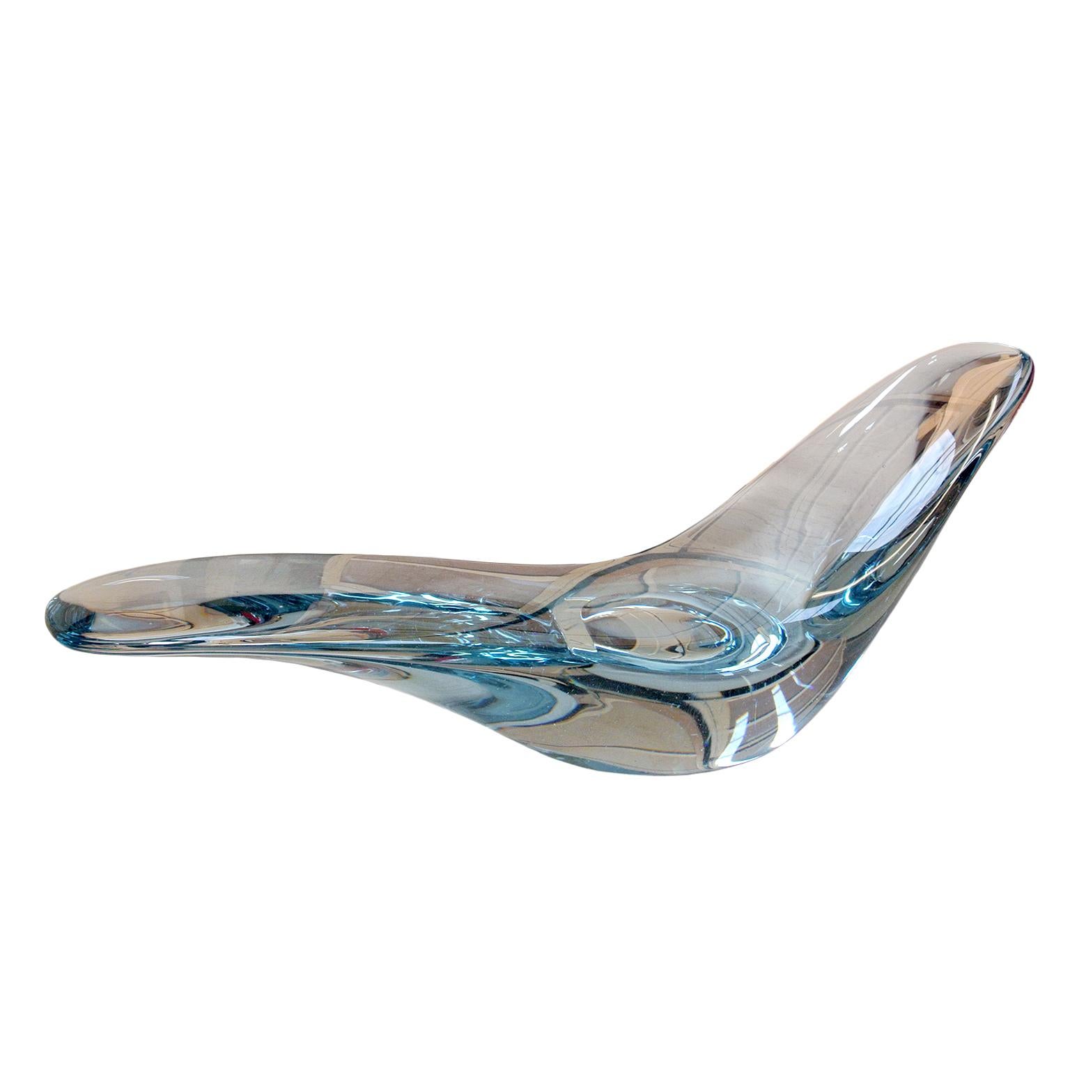 Glacier, Sculptural Chaise Longue Cast in Optical Glass by Brodie Neill For Sale