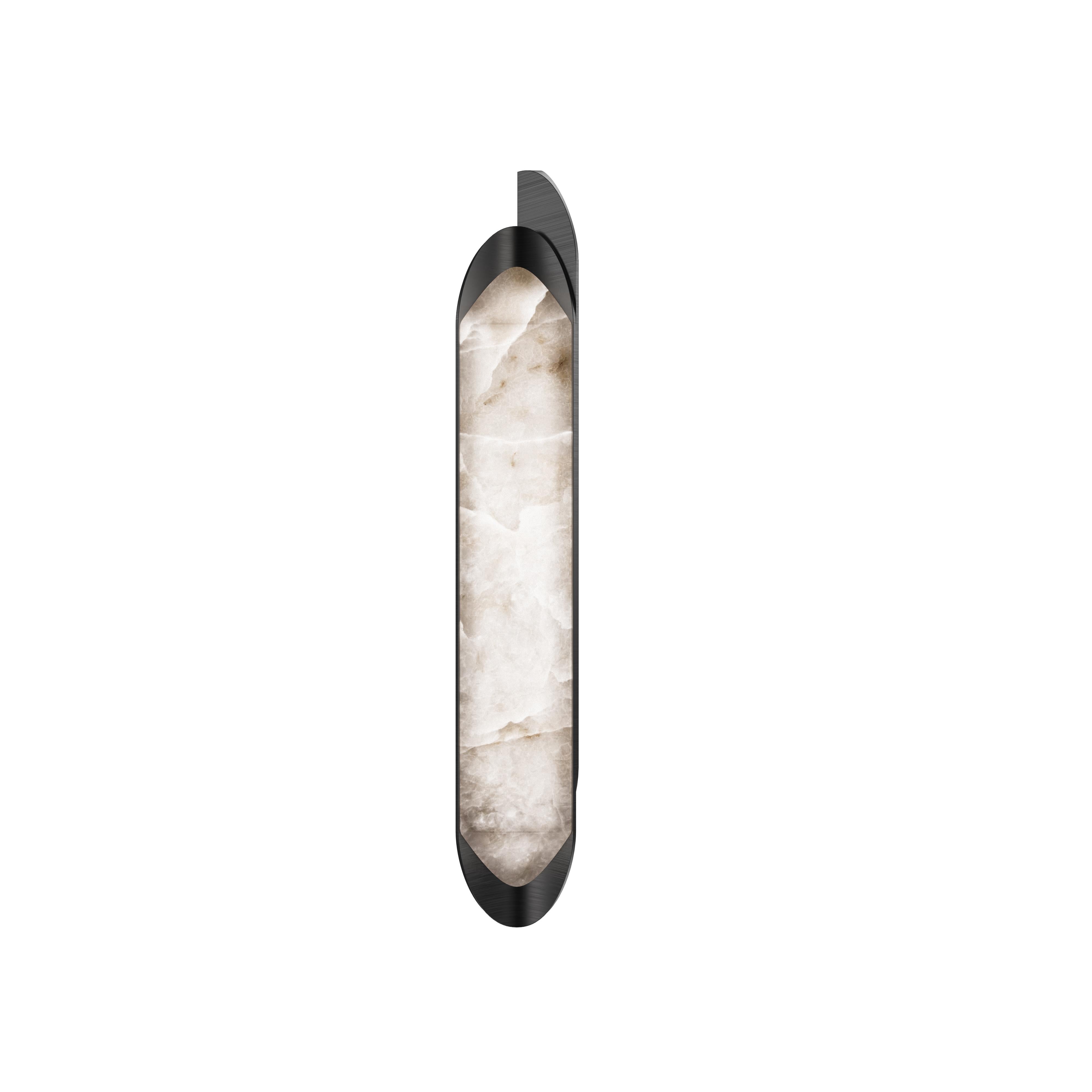 Lampada da parete Glacier in metallo alabastro realizzata a mano in Portogallo da Porus Studio A In condizioni Nuovo in vendita a RIO TINTO, PT