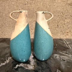 Glad 'n Sad Cruet Set Öl-Essig-Krüge David Gil Bennington Potters