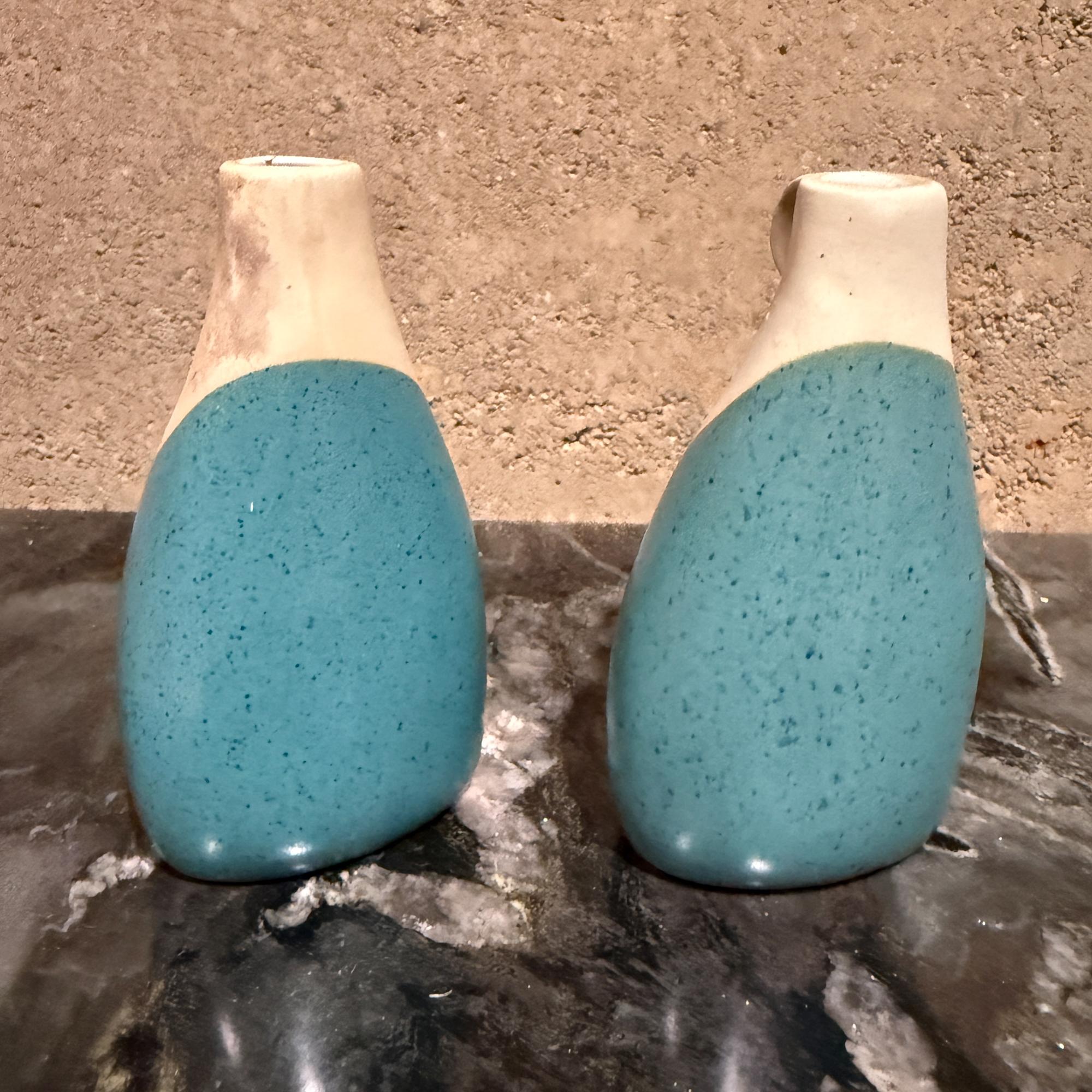 Glad 'n Sad Cruet Set Öl-Essig-Krüge David Gil Bennington Potters im Zustand „Relativ gut“ im Angebot in Chula Vista, CA