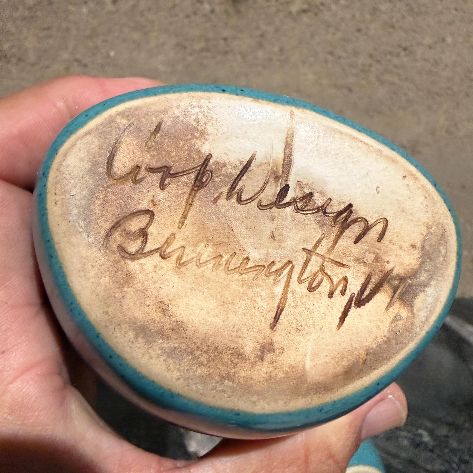 Glad 'n Sad Cruet Set Öl-Essig-Krüge David Gil Bennington Potters im Angebot 1