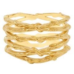Gladiator 18k Gold Multi-Vine-Ring