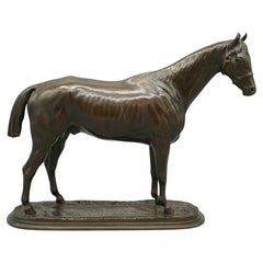 Gladiador", caballo de carreras de Pierre Lenordez (1814-1892), de bronce.