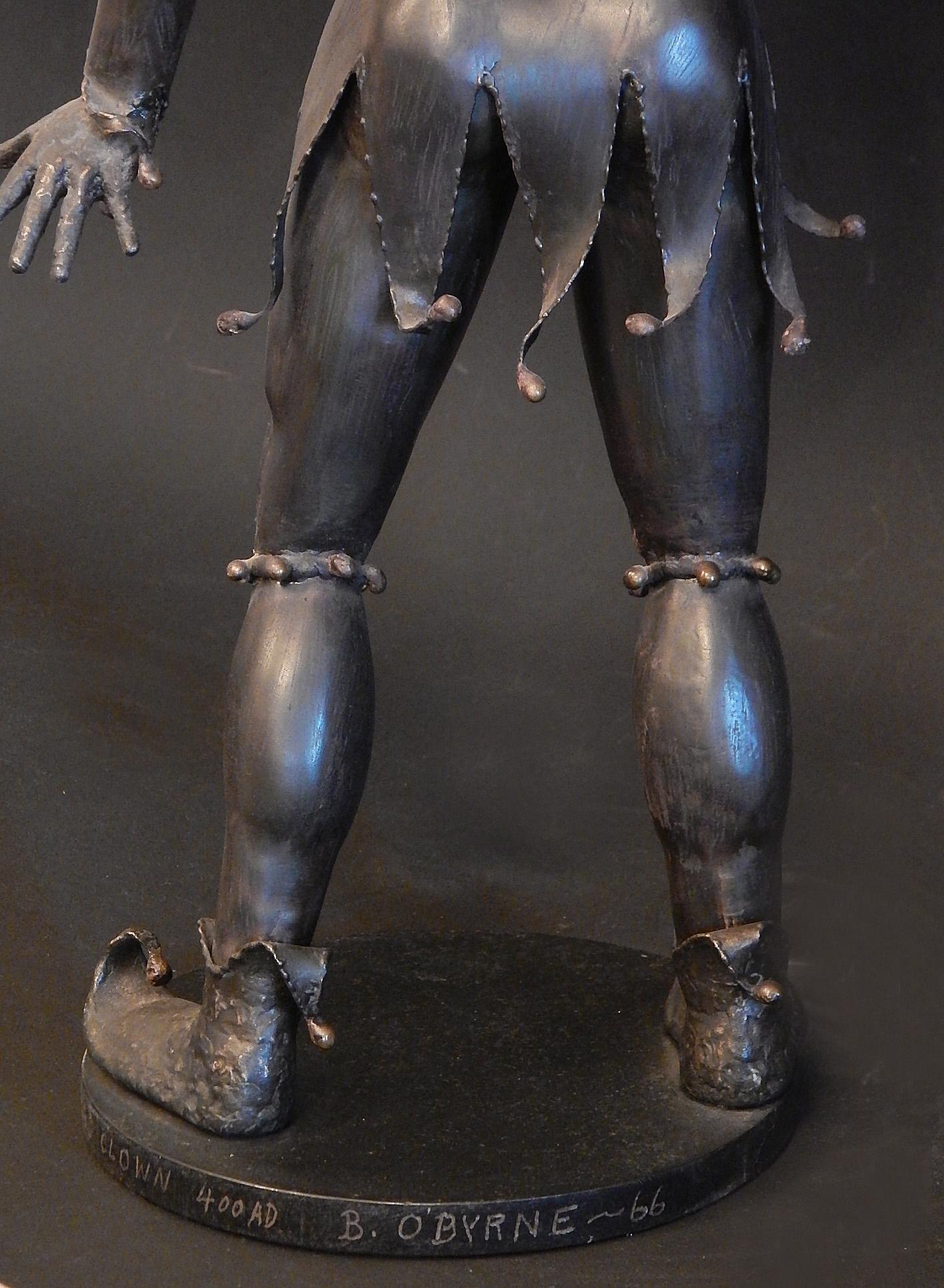 Gladiateur et bouffon, sculptures brutalistes en métal mélangé, 1966-1967 en vente 1