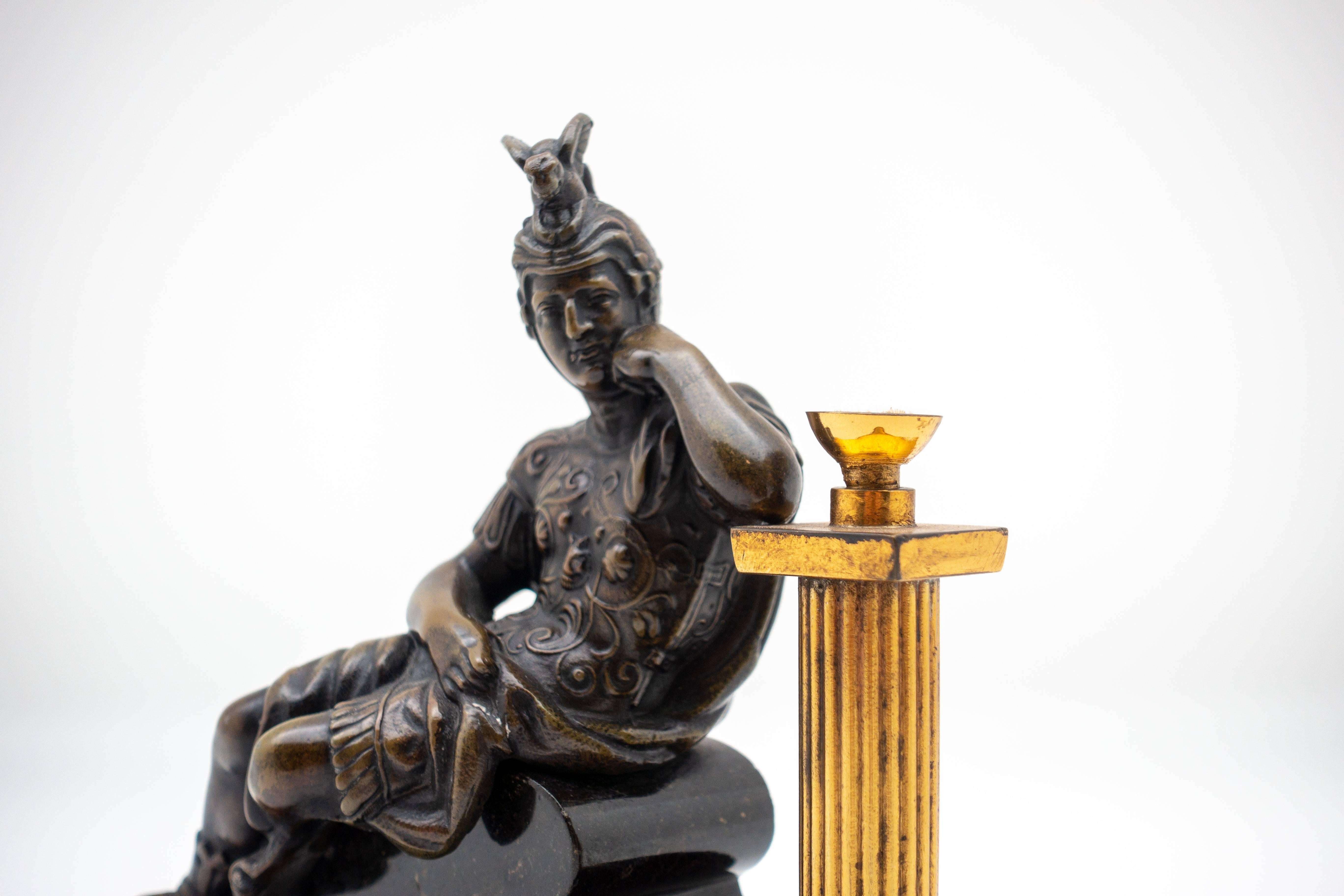 English Gladiator Cigar Lighter, circa 1900