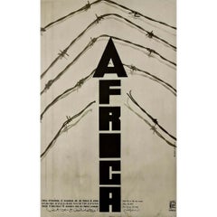 Original circa 1970 OSPAAAL poster Week of Solidarity with the Peoples of Africa