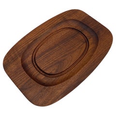 Used Gladmark Solid Walnut Tray, Burbank California, 1960's 