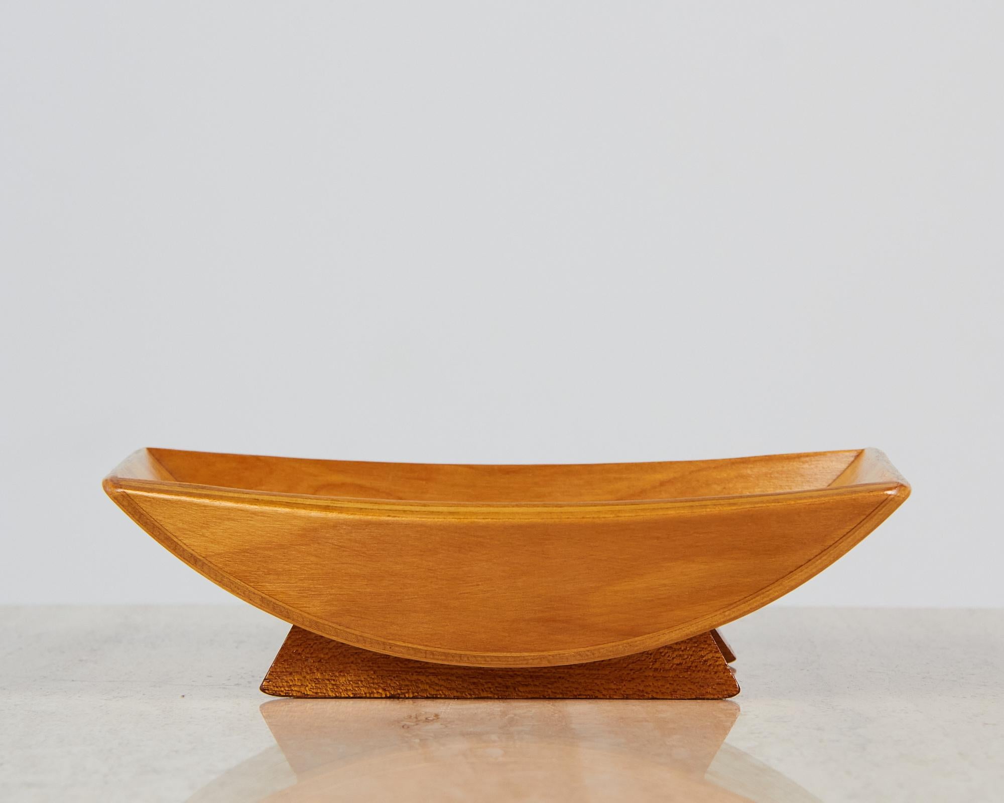 Mid-Century Modern Gladmark Walnut Bowl