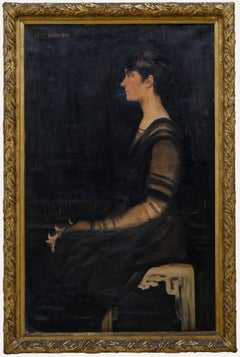 Gladys Marguerite Baker (1889-1959) - Framed Oil, Portrait of Emily Baker