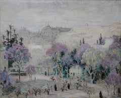 Istanbul Turkey - Irish Post Impressionist landscape oil painting female artist