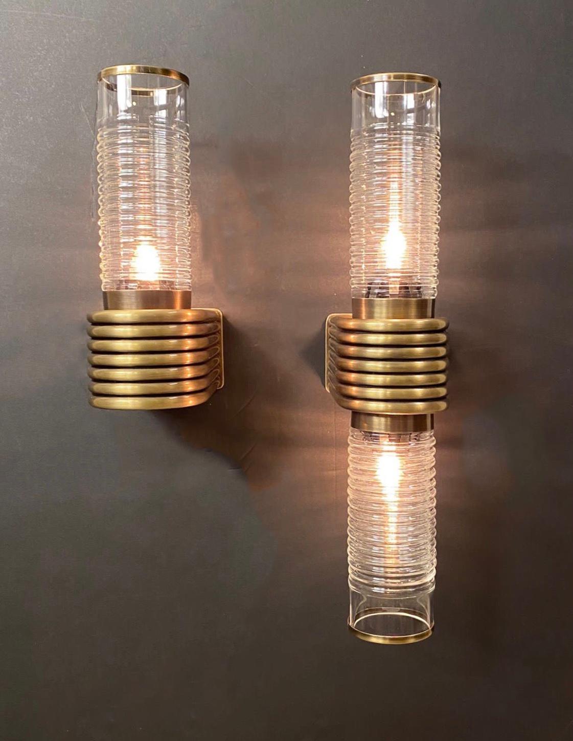 Glalpula Single Art Deco Wall Sconce in vendita 5