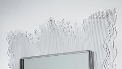 "Glam Baroque (Mirror-Stripe)" Contemporary Neo-Baroque Sculptural Wall Mirror