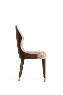 "Glam Chair" Contemporary Dining Chair, Fully Upholstered