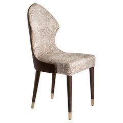 "Glam Chair" Contemporary Dining Chair, Fully Upholstered