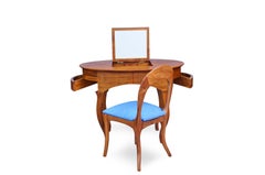 Glam Station Dressing Table with Matching Chair