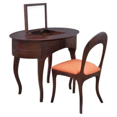 Glam Station Dressing Table with Matching Chair