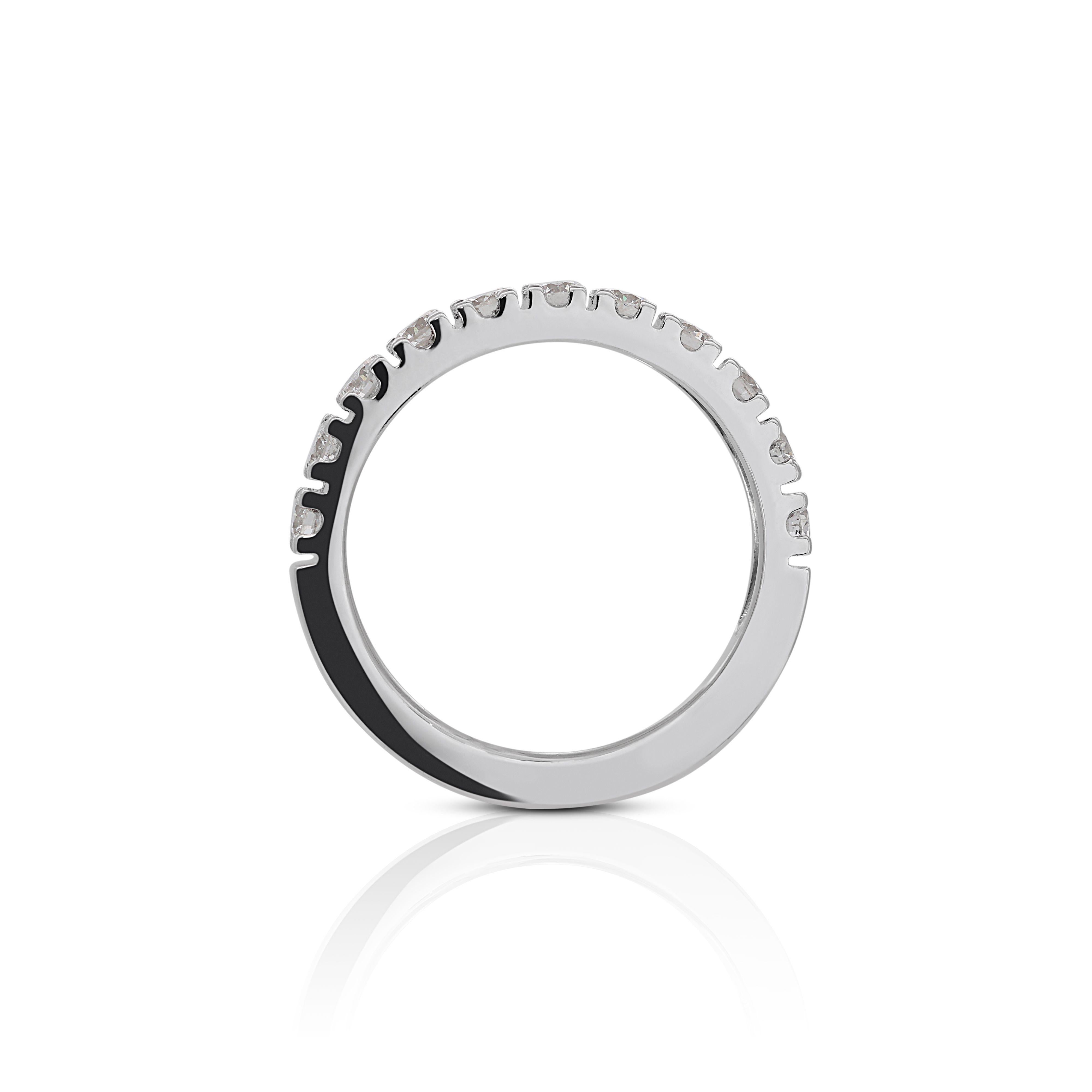 Women's Glamorous 0.58ct Platinum Eternity Ring For Sale