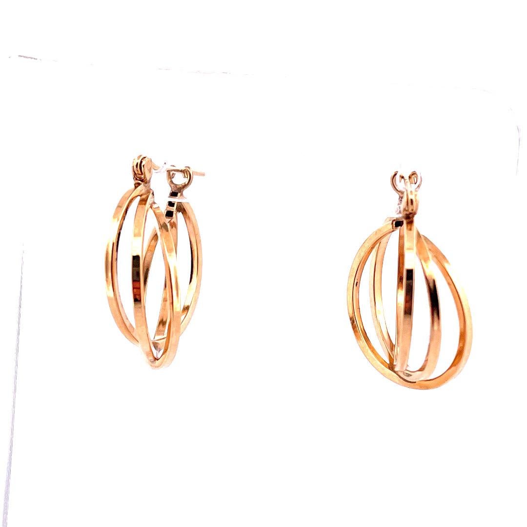 Glamorous 14K Yellow Gold Triple Hoop Earrings 

Introducing our glamorous 14K yellow gold triple hoop earrings, a captivating twist on the classic design. With a weight of 3.4 grams, these earrings strike the perfect balance between elegance and
