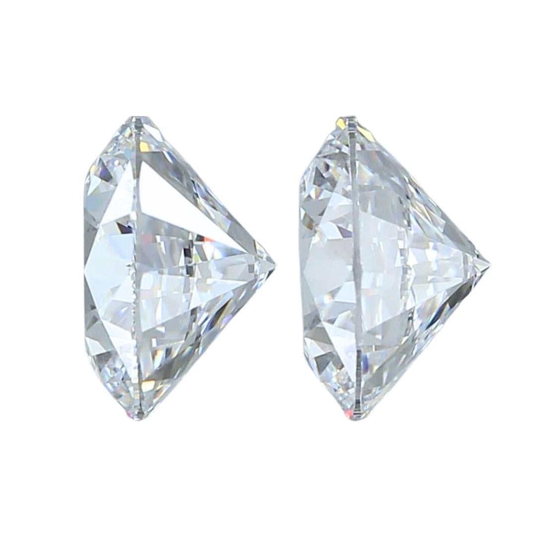 Women's Glamorous 2pc Ideal Cut Natural Diamonds w/2.07 ct - GIA Certified