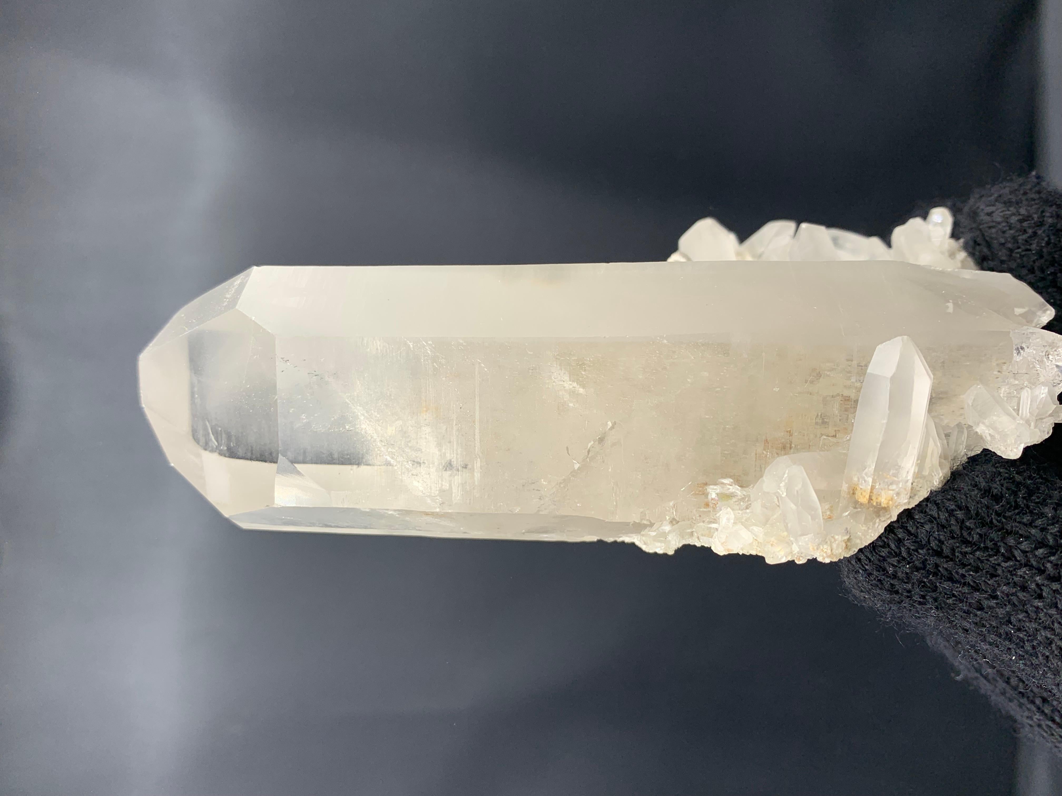 Glamorous 359.99 Grams Robust Cluster Of Pointed Quartz Crystal From Pakistan For Sale 2