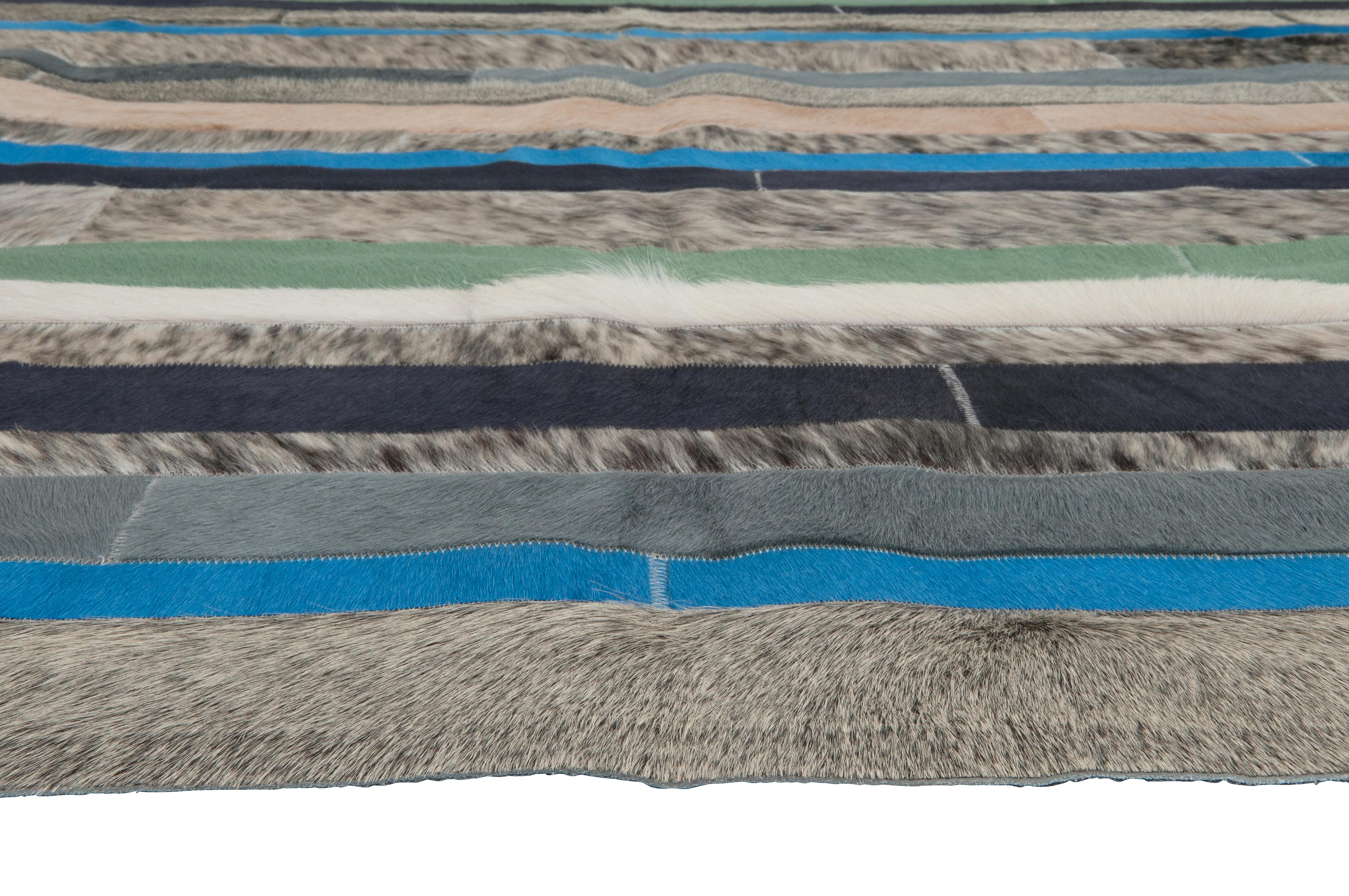 cowhide stripe rug