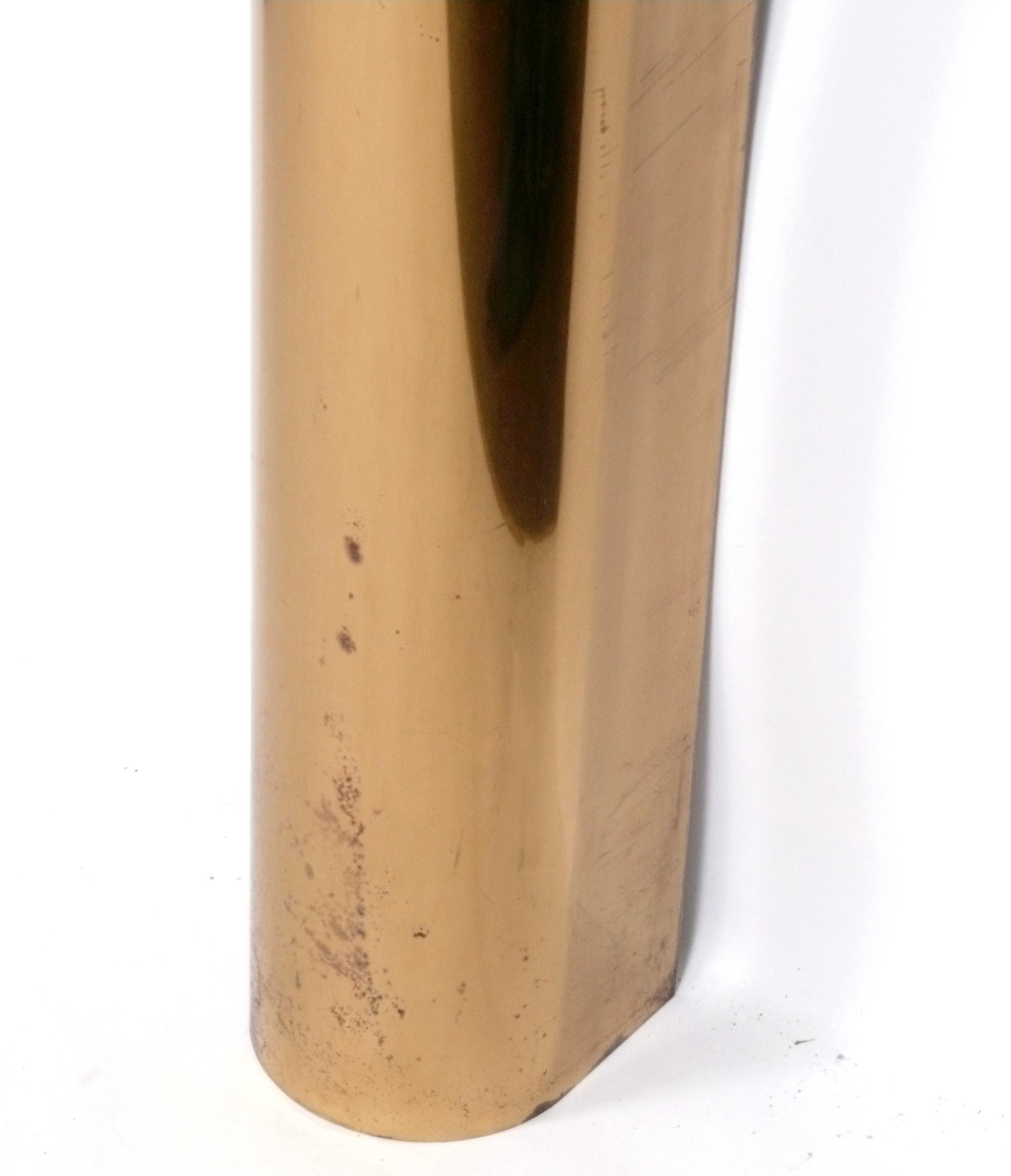 Glamouröser Messingmantel von Danny Alessandro circa 1970er Jahre Kamin (amerikanisch) im Angebot