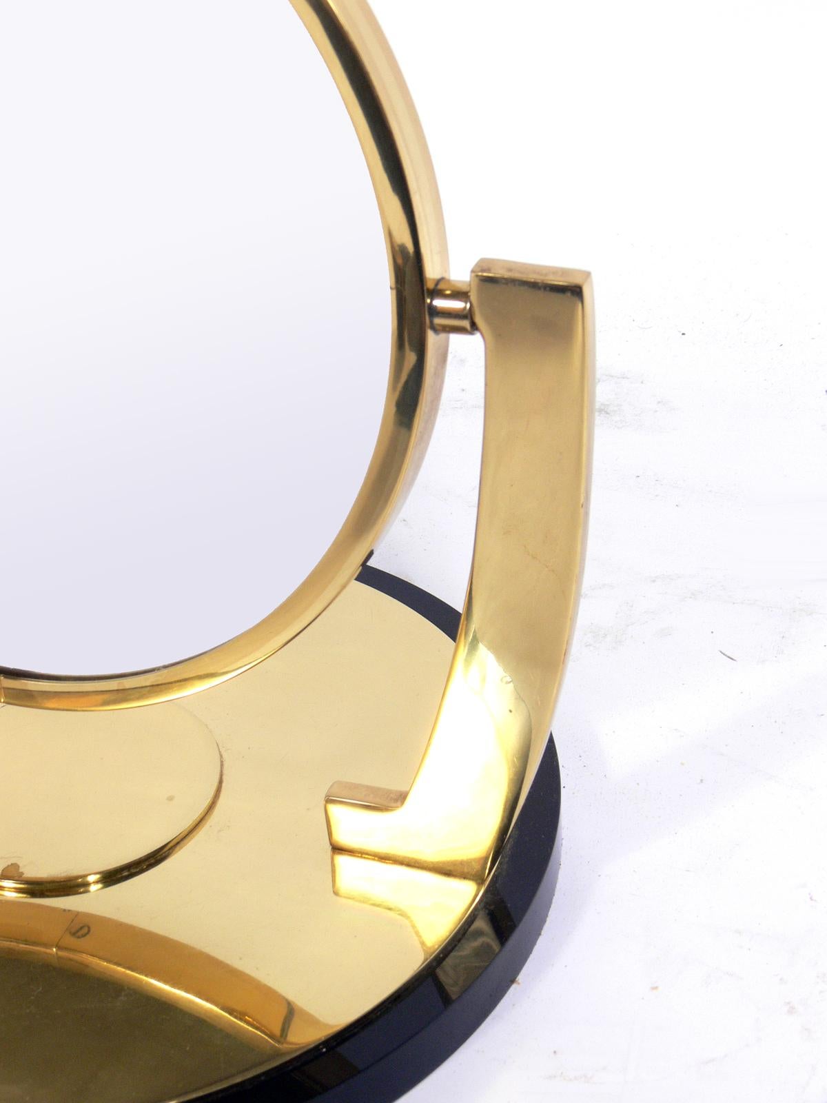 Mid-Century Modern Glamorous Brass Vanity Mirror