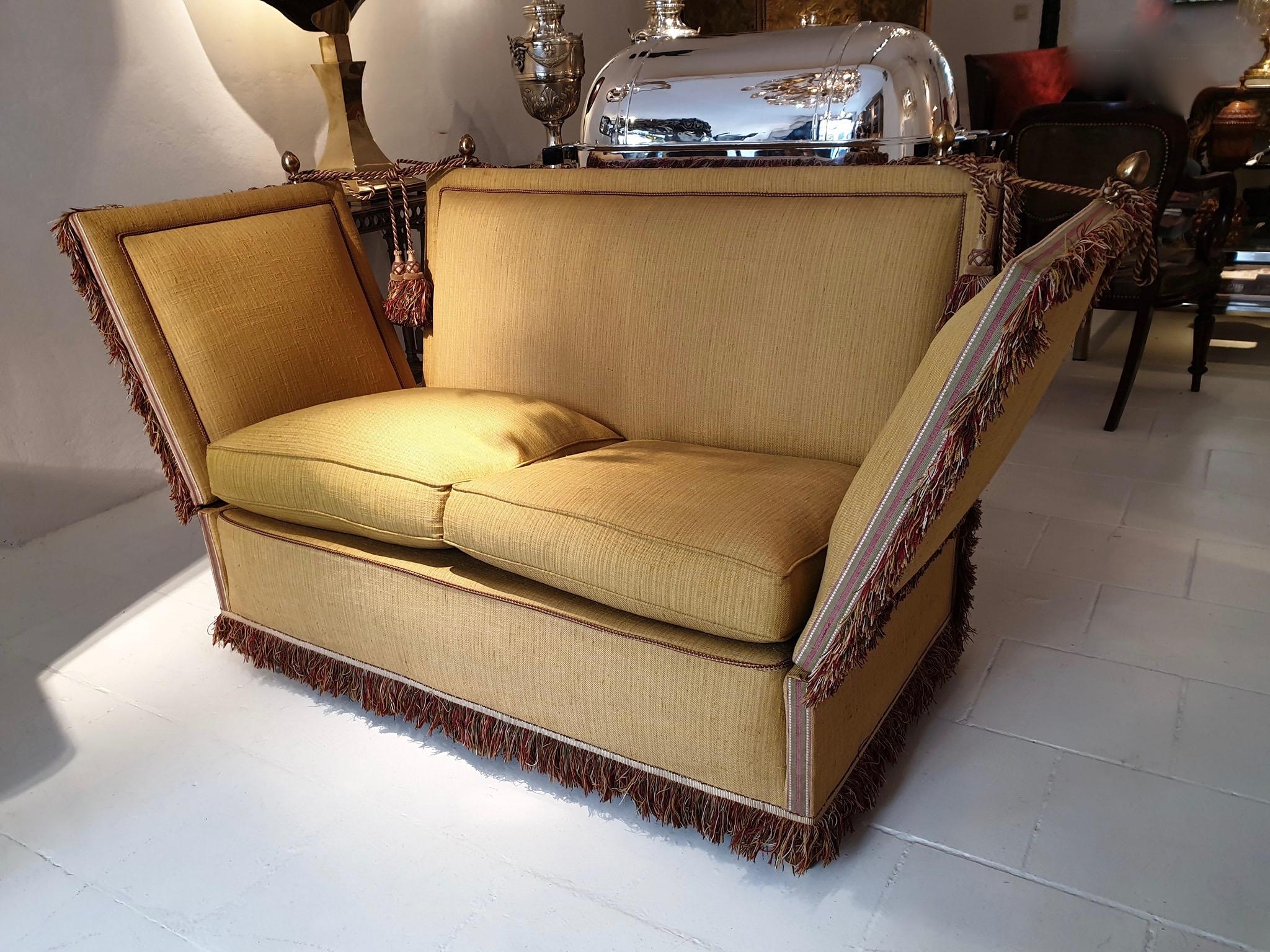 British Glamorous Classic Hollywood Regency Knole Sofa