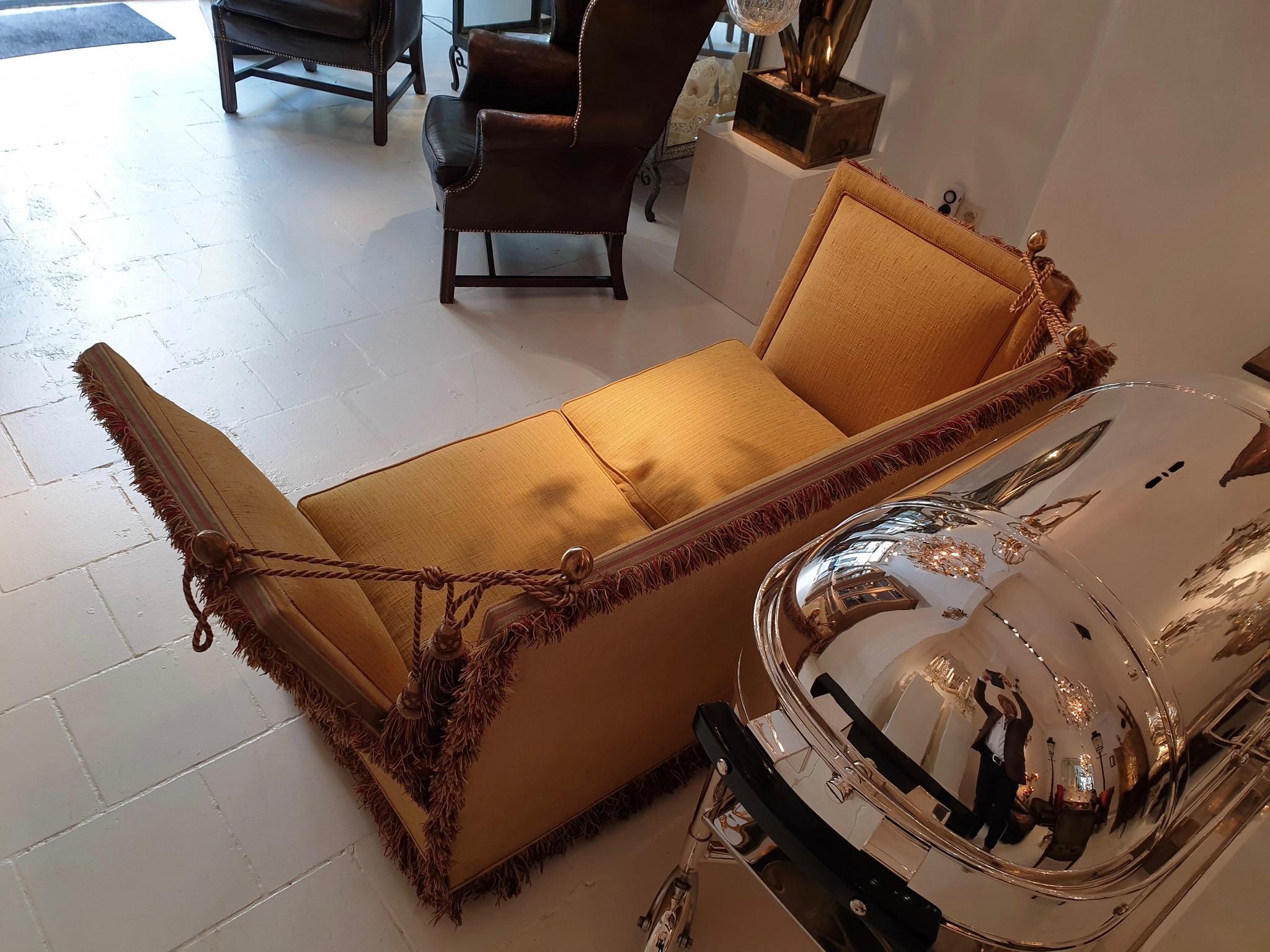 Glamorous Classic Hollywood Regency Knole Sofa 1