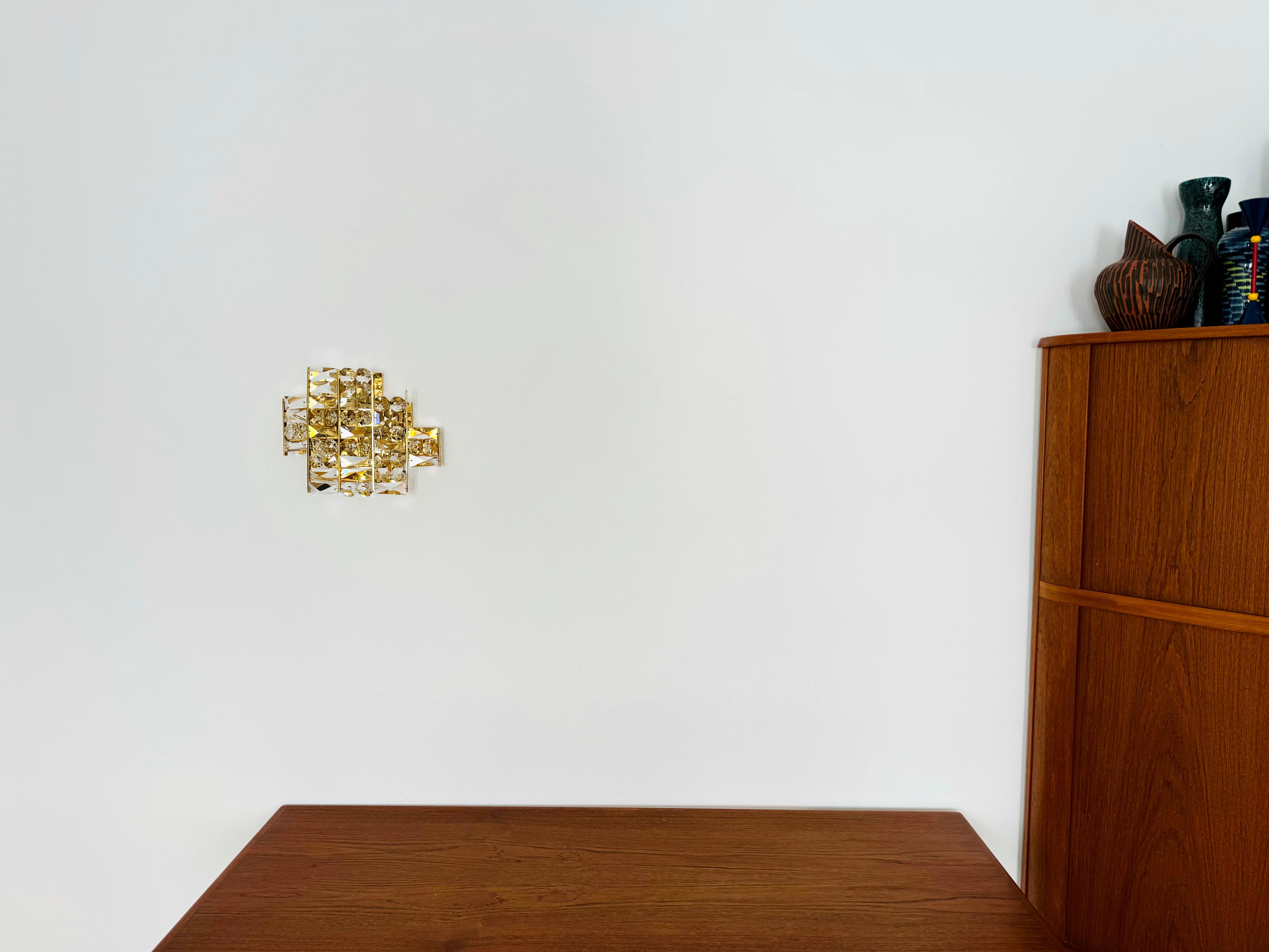 Glamurosa Lámpara de Pared de Cristal by Palwa en Bueno estado para la venta en München, DE