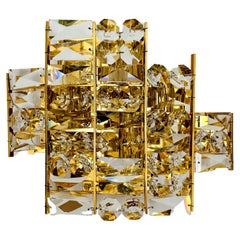 Glamorous Crystal Glass Wall Lamp by Palwa