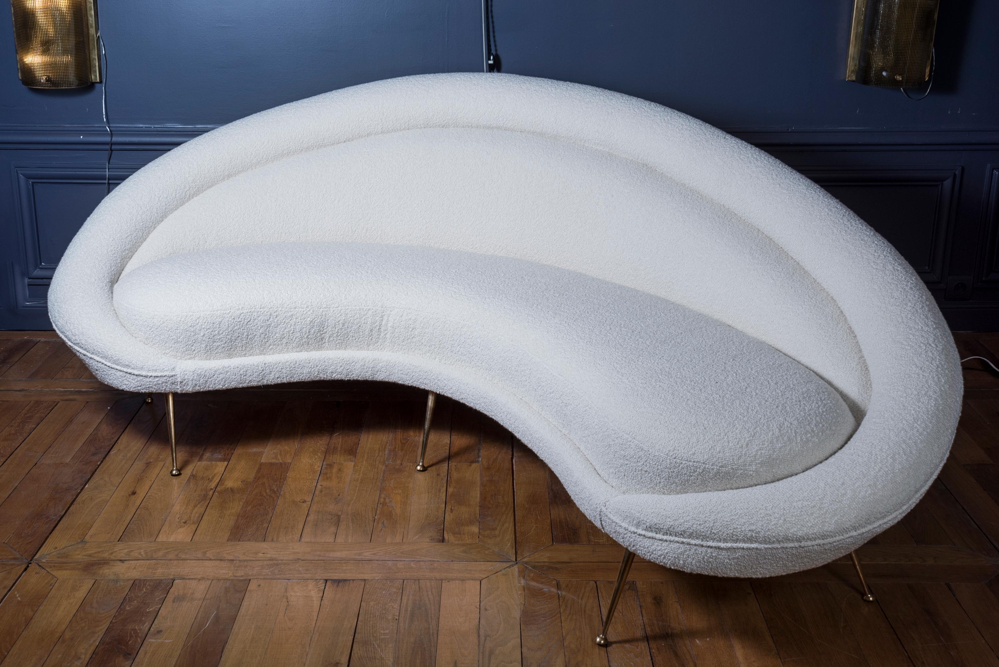 Glamorous Curved Sofa by Studio Glustin For Sale 1