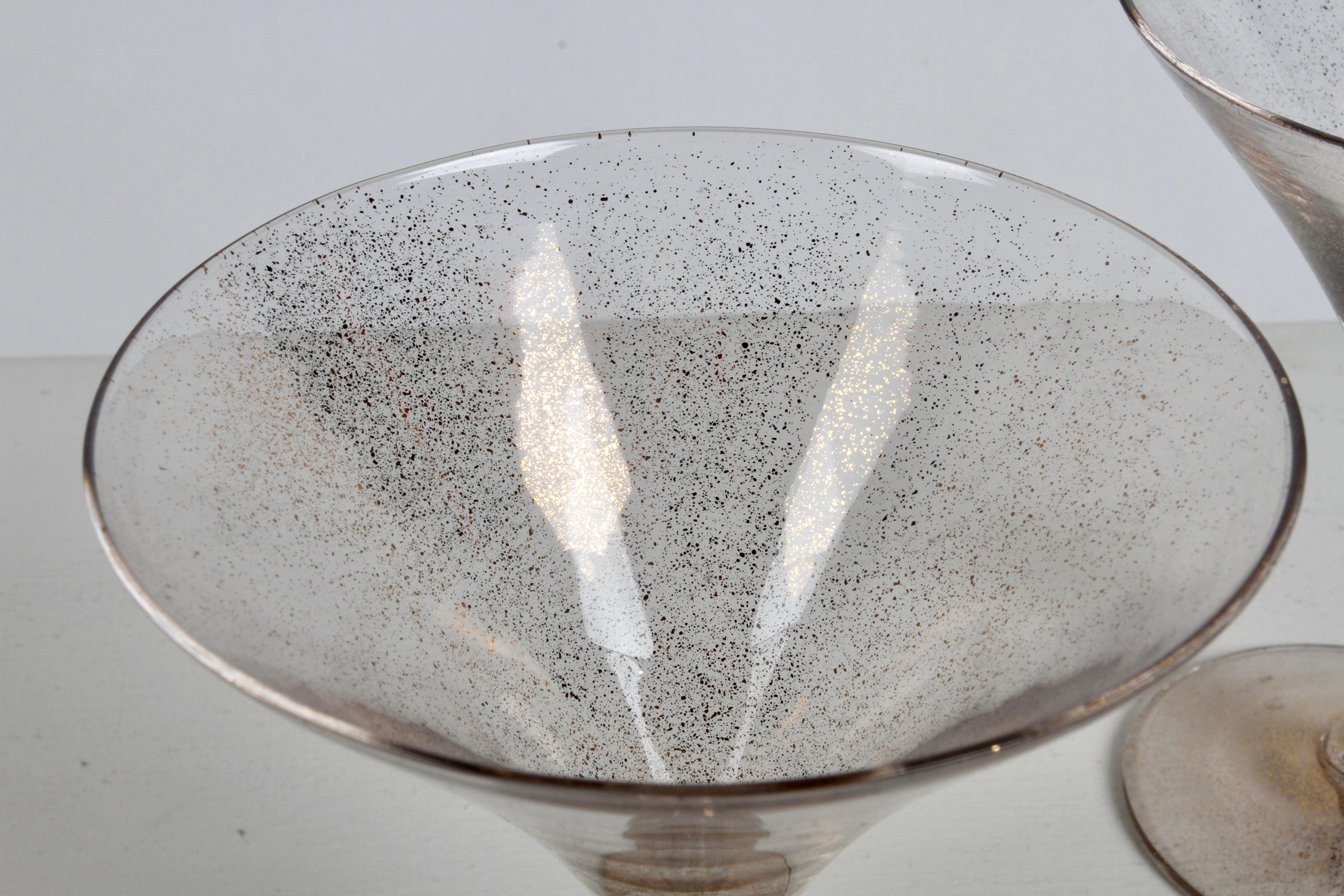 Dorothy Thorpe - Verres à Martini Glamorous 11 pièces à mouchetures dorées - Stemware du désert  en vente 4