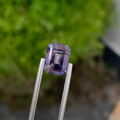 Glamorous Faceted Iolite 2.80 Carat Emerald Shape Gem For Jewellery Making