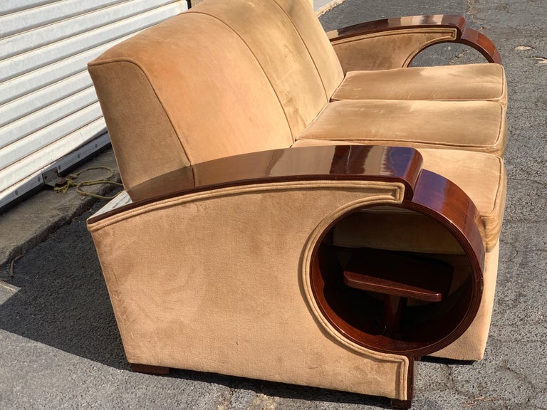 Glamorous French Art Deco Sofa For Sale at 1stDibs