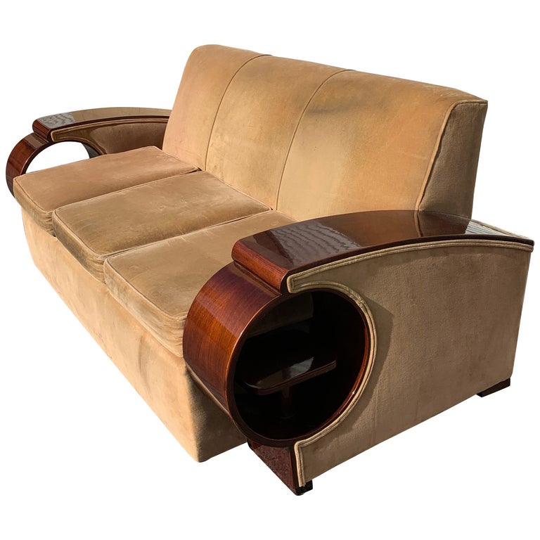 Glamorous French Art Deco Sofa Glamorous French Art Deco Sofa