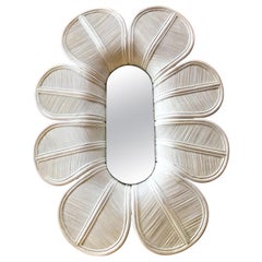 Glamorous Giant Flower Wall Mirror, Italy 1960s