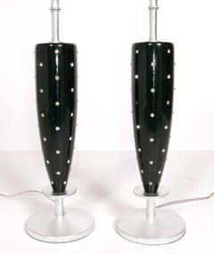 Glamorous Hollywood Regency Lamps Attributed to Tommi Parzinger